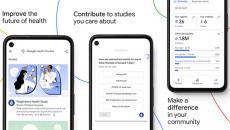 Images of the Google Health Studies app and its Respiratory Health Study