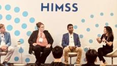 HIMSS panel with Gaurav Shivhare of CVS Health, Summer Blackerby of CoxHealth, Andy Molnar of the Digital Therapeutics Alliance, and Jessica Hagen of MobiHealthNews