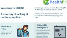 Screenshot of a brochure about ROBIN by HealthPlix