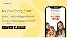 Screenshot of a website description of the Raising Healthy Children app