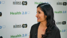 Indu Sabaiya talking to HIMSS TV